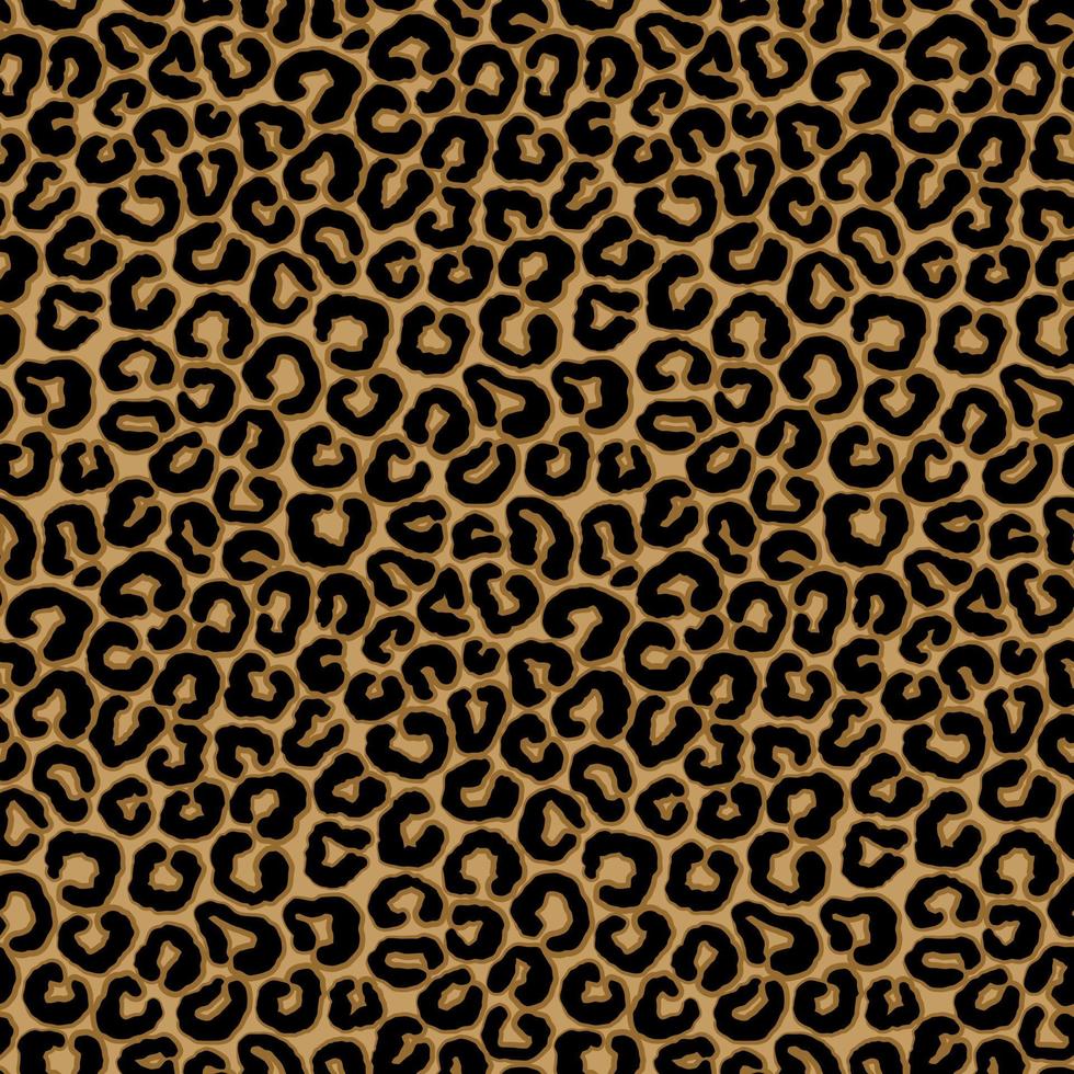 Impresionante motivo animal leopardo vector diseño de patrones sin fisuras