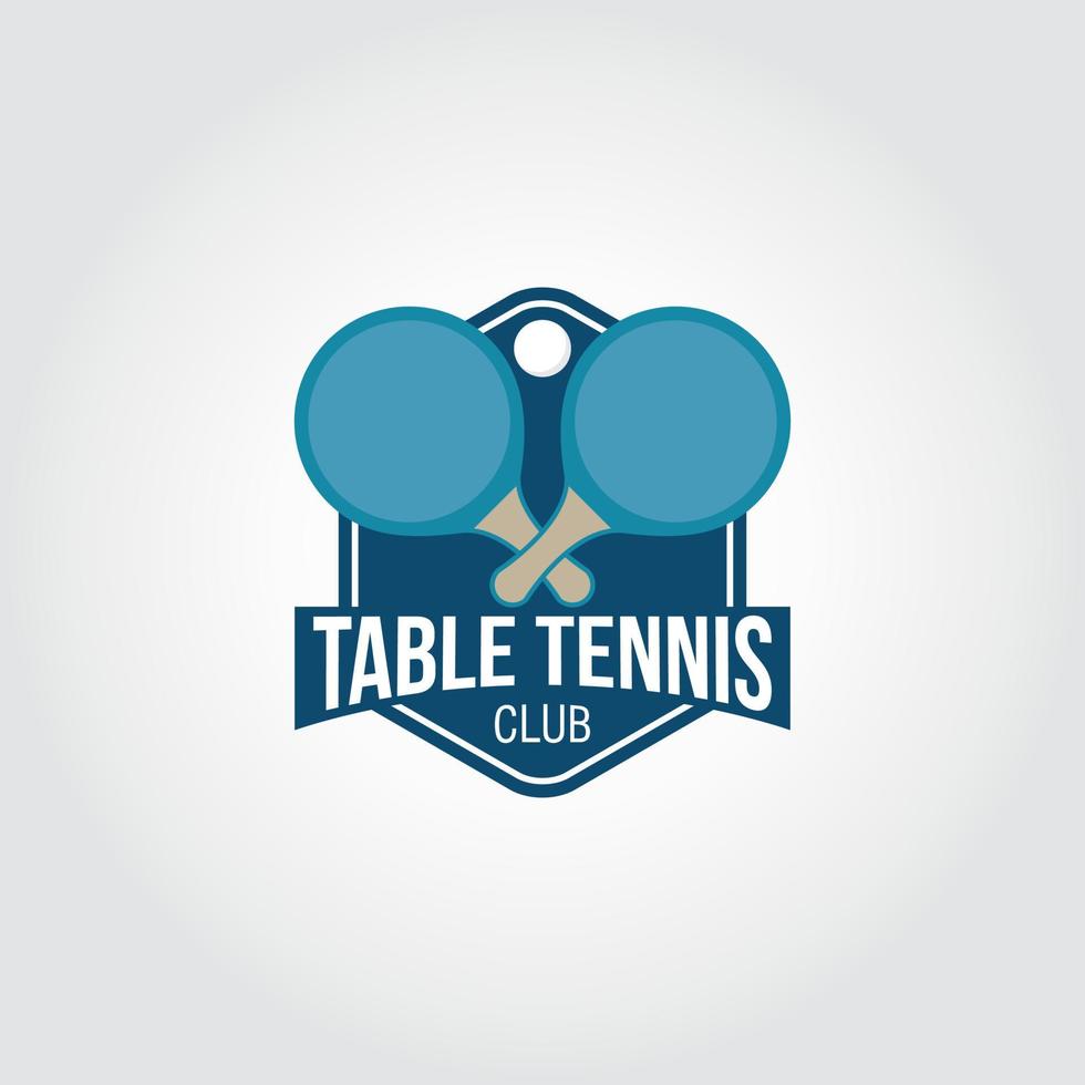 vector de diseño de logotipo de tenis de mesa