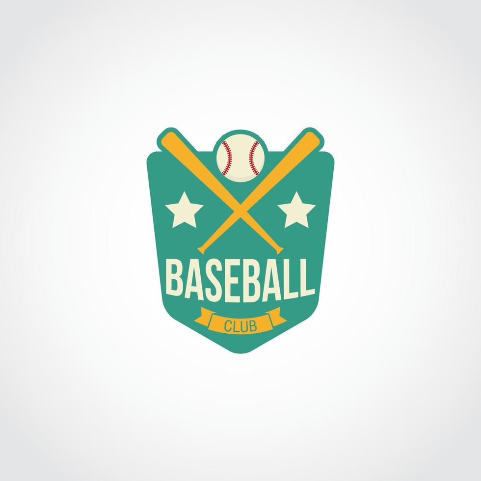 vector de diseño de logotipo de béisbol