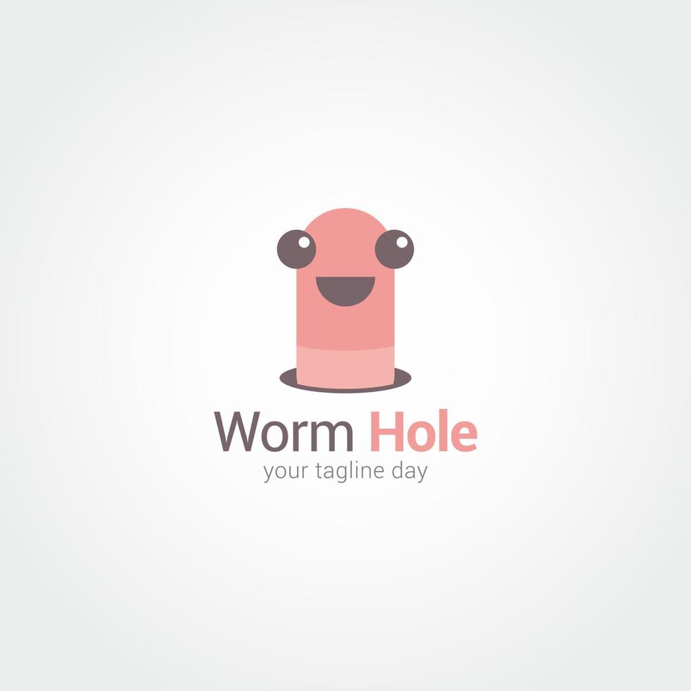 Worm Logo Design Vector