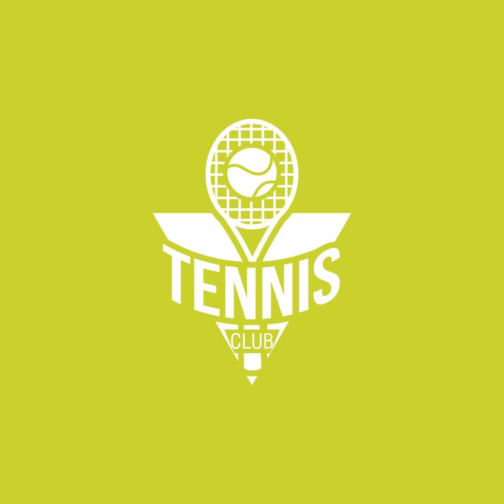 vector de diseño de logotipo de tenis