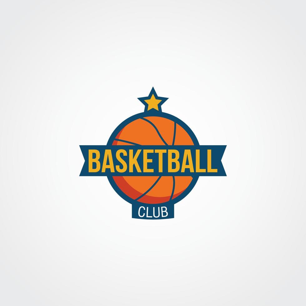 vector de diseño de logotipo de baloncesto. adecuado para el logotipo de su equipo de baloncesto