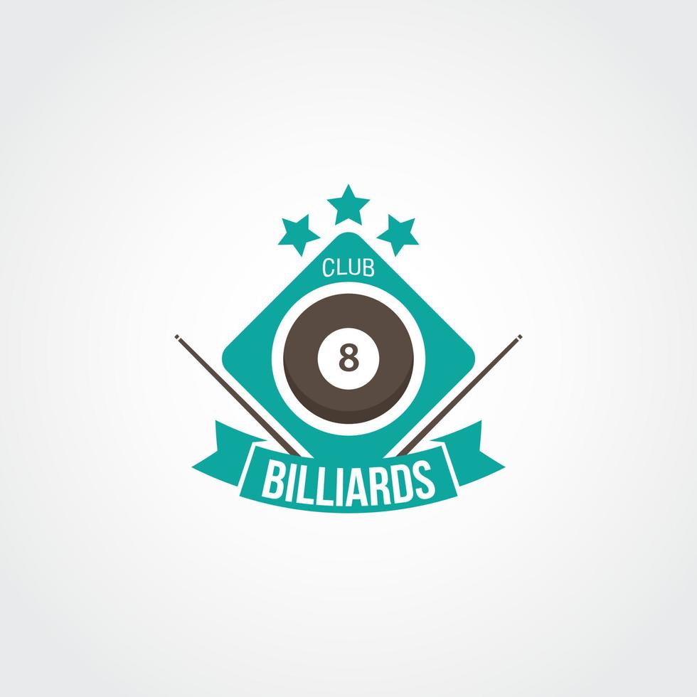 Billiards Logo Design Vector