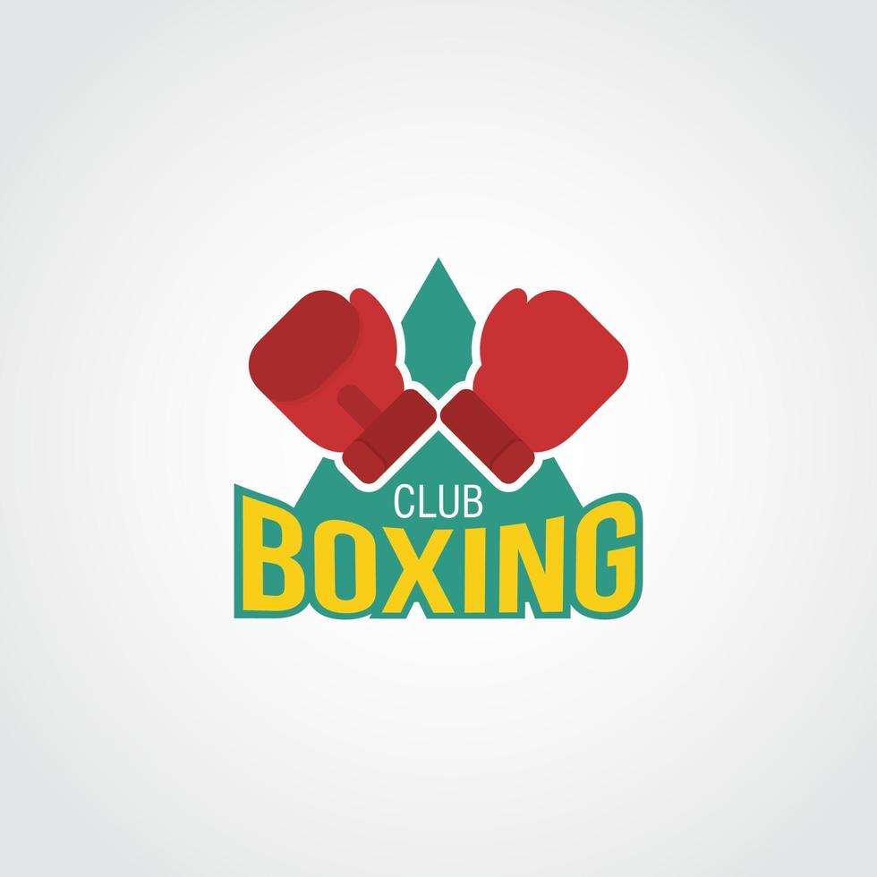 vector de diseño de logotipo de boxeo