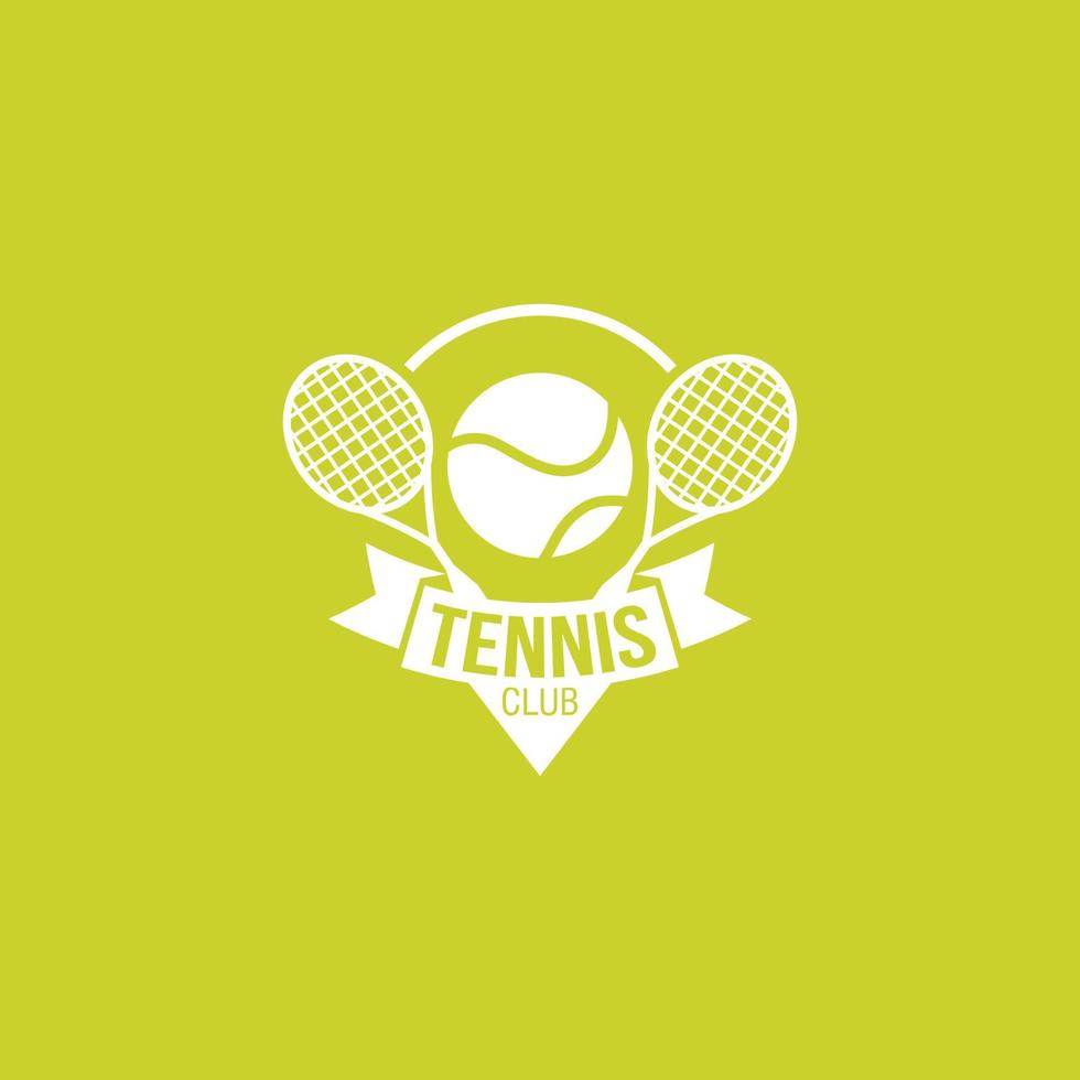 vector de diseño de logotipo de tenis