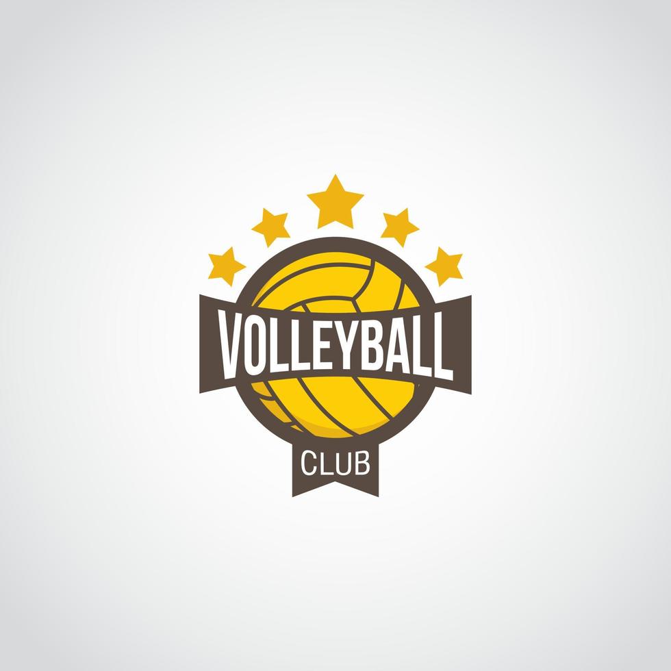 vector de diseño de logotipo de voleibol. adecuado para el logotipo de su equipo de voleibol