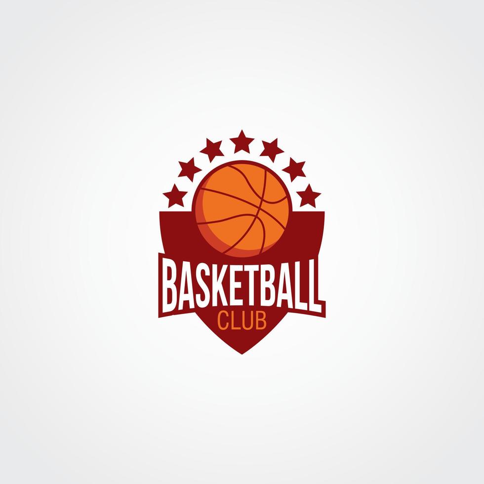 vector de diseño de logotipo de baloncesto. adecuado para el logotipo de su equipo de baloncesto