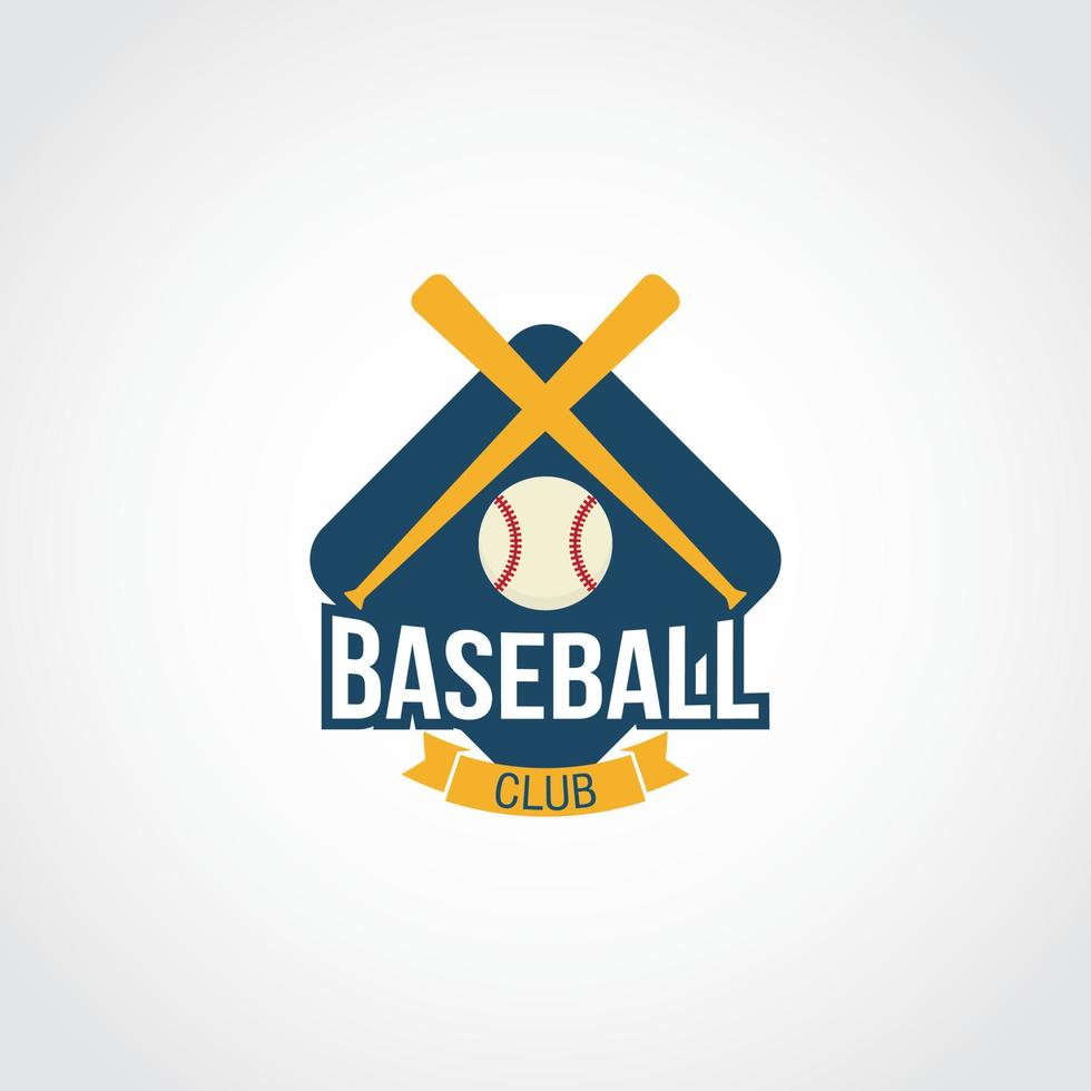 vector de diseño de logotipo de béisbol