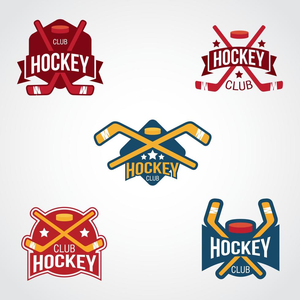 vector de diseño de logotipo de hockey