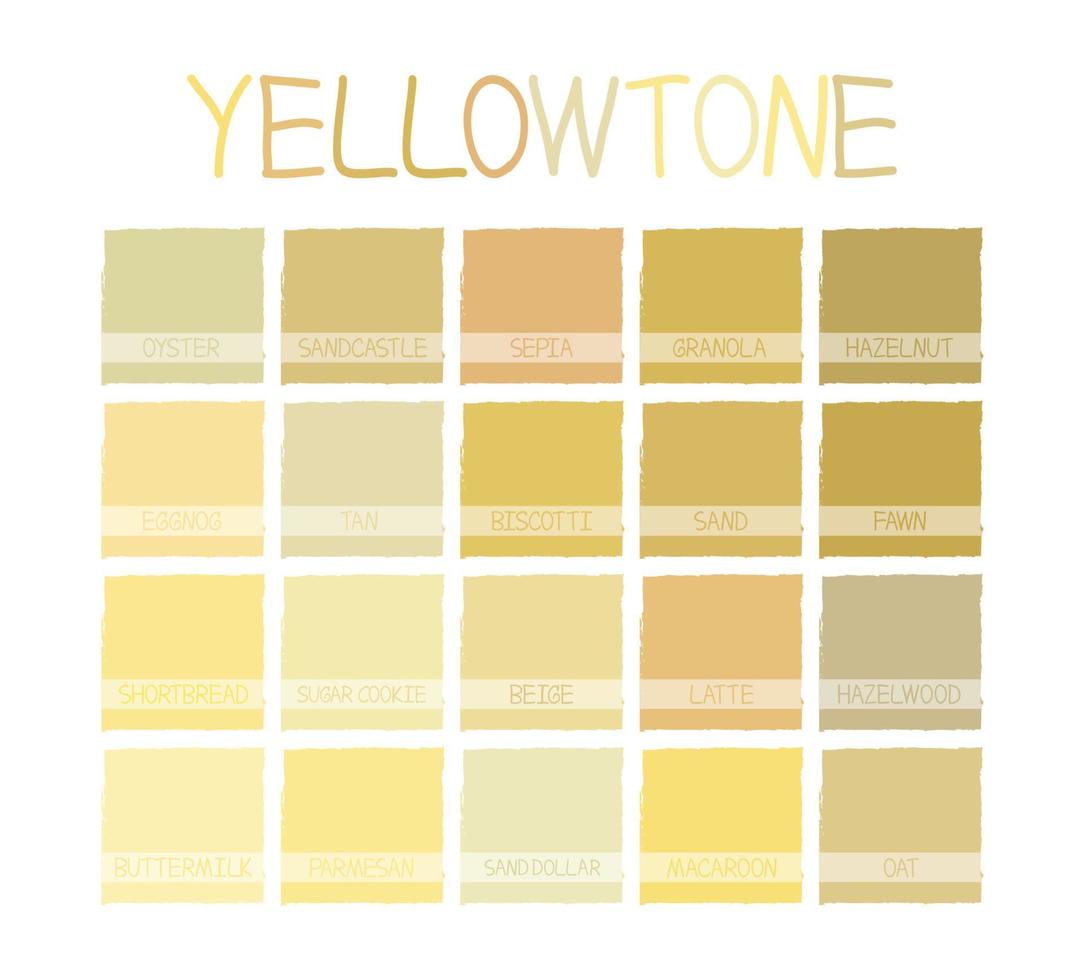 tono de color amarillo vector