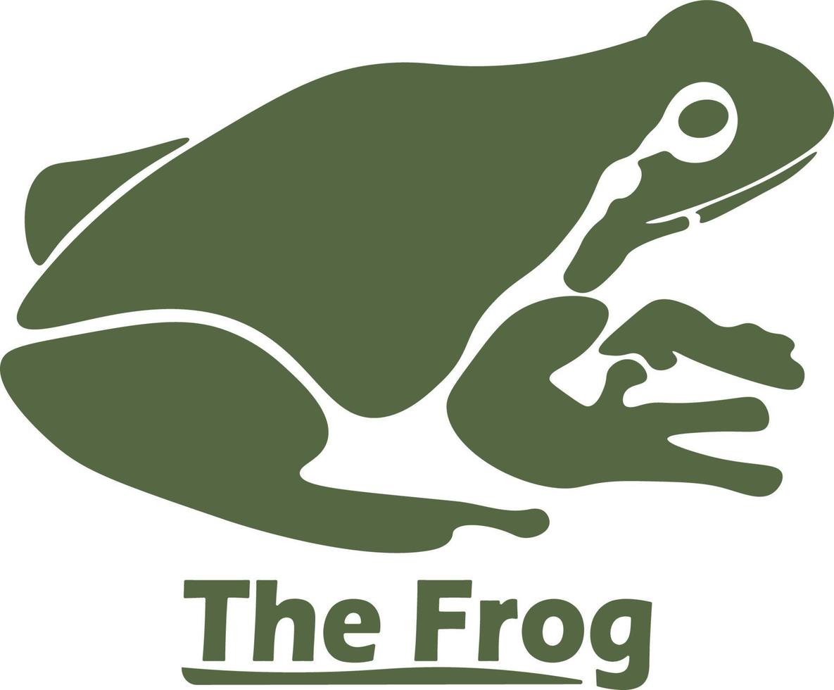 Flat Frogs Logo vector