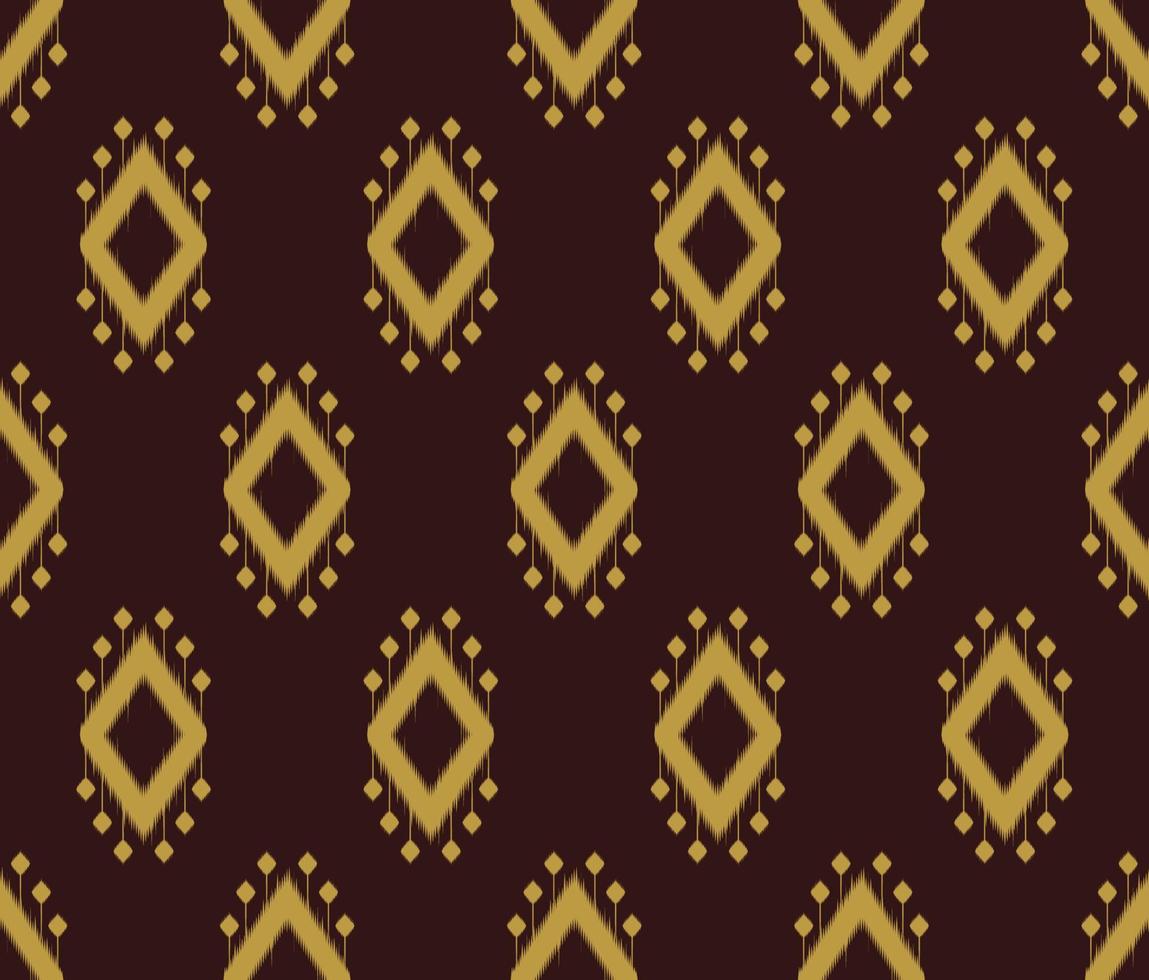 Ikat pattern seamless design. vector