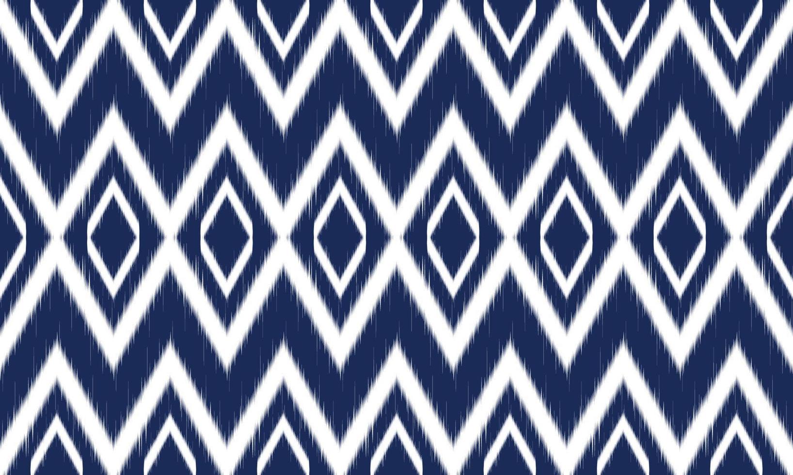 Ikat pattern seamless design. vector