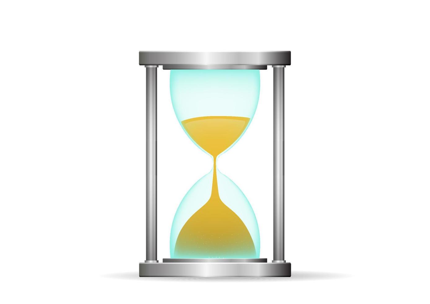 Transparent vector hourglass