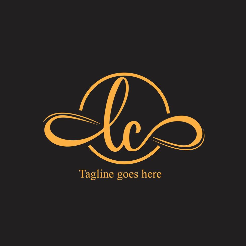 Lc initial infinity logo vector