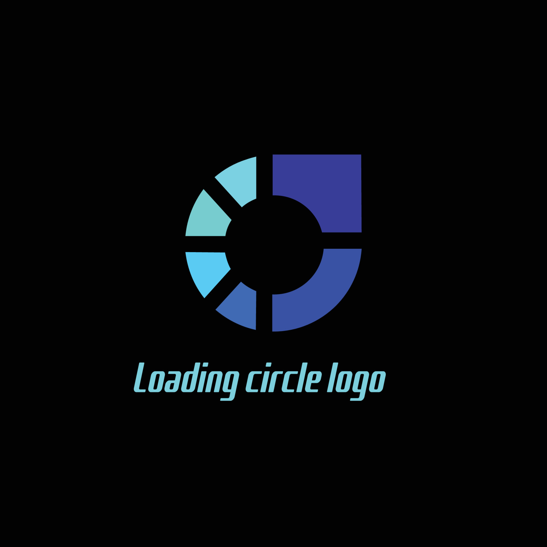 loading circle logo 5108360 Vector Art at Vecteezy