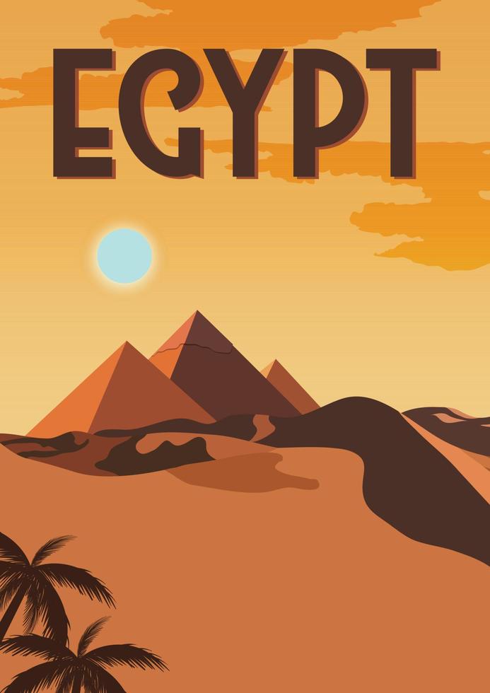 Fondo de ilustración de vector de Egipto