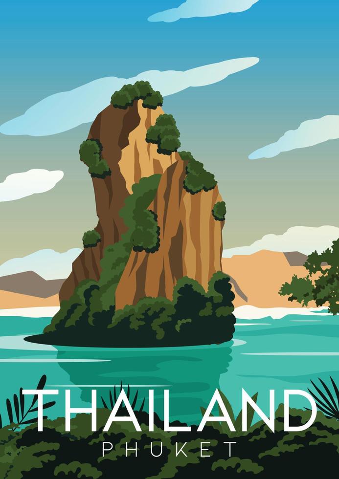Fondo de ilustración de vector de Tailandia