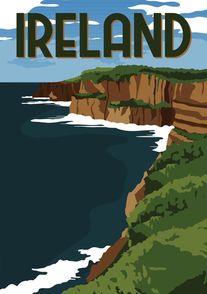 Fondo de ilustración de vector de Irlanda