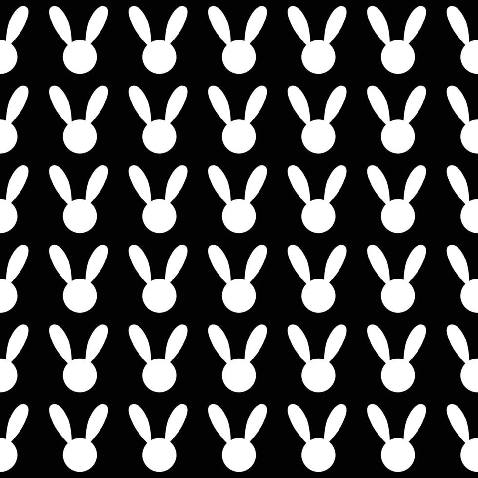 White Rabbit Black Background vector