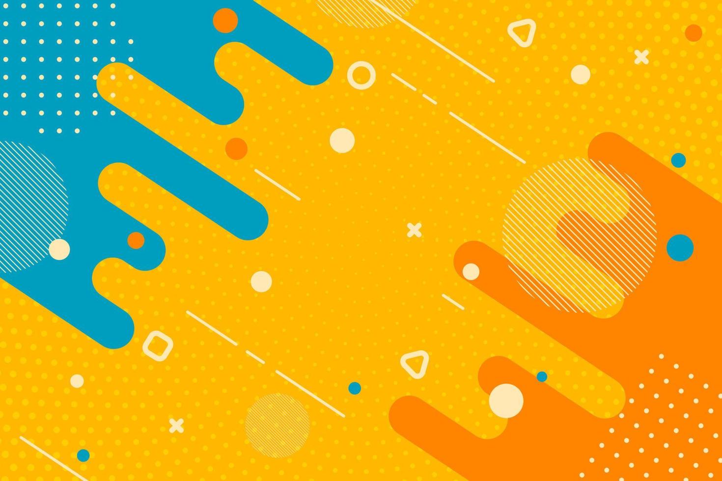 Flat geometric background vector