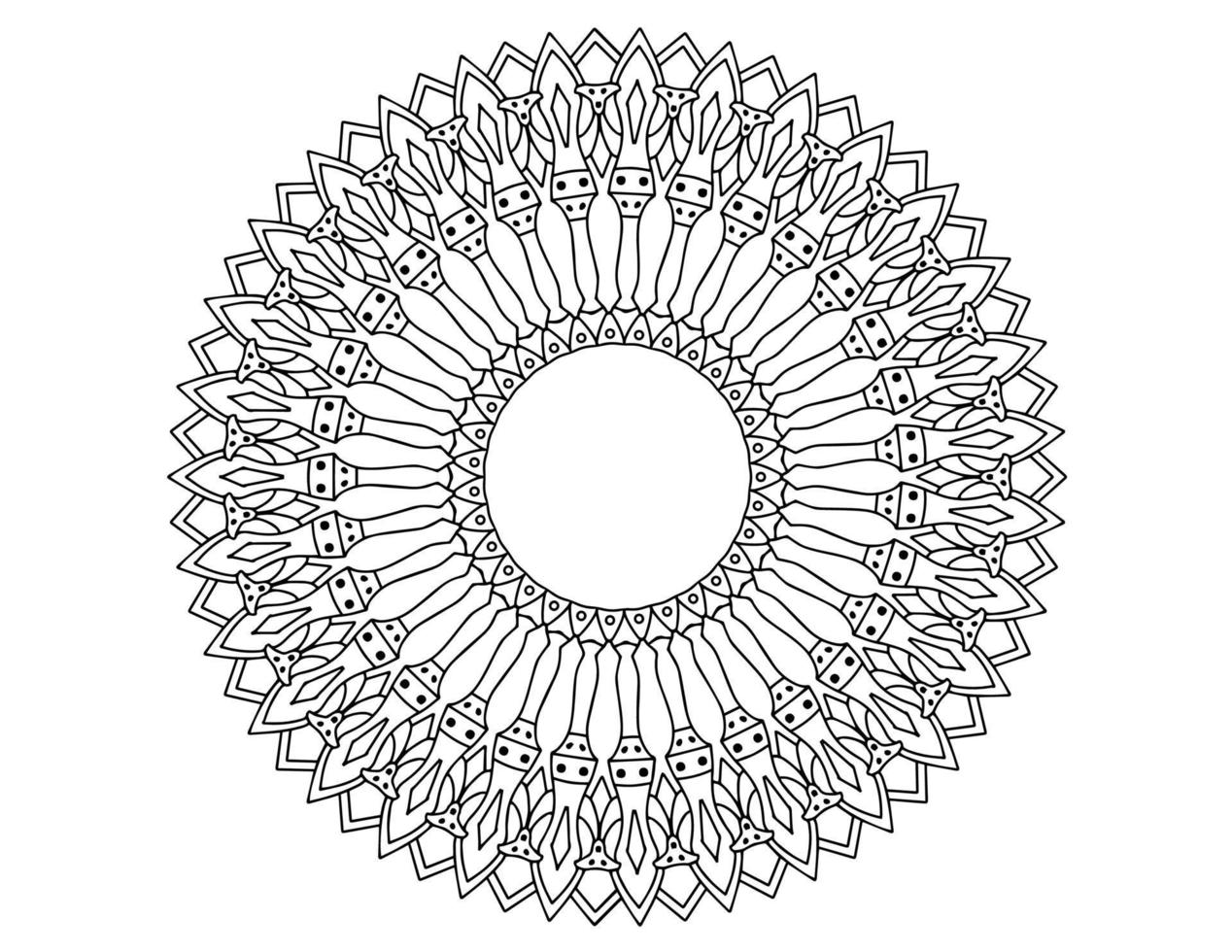 mandala pattern design, tattoo, mehndi,  traditional and vintage vector