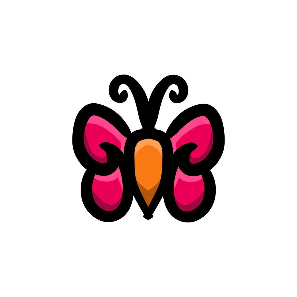 diseñe mariposas lindas vectoriales para logotipos, camisetas como desee, editables. vector