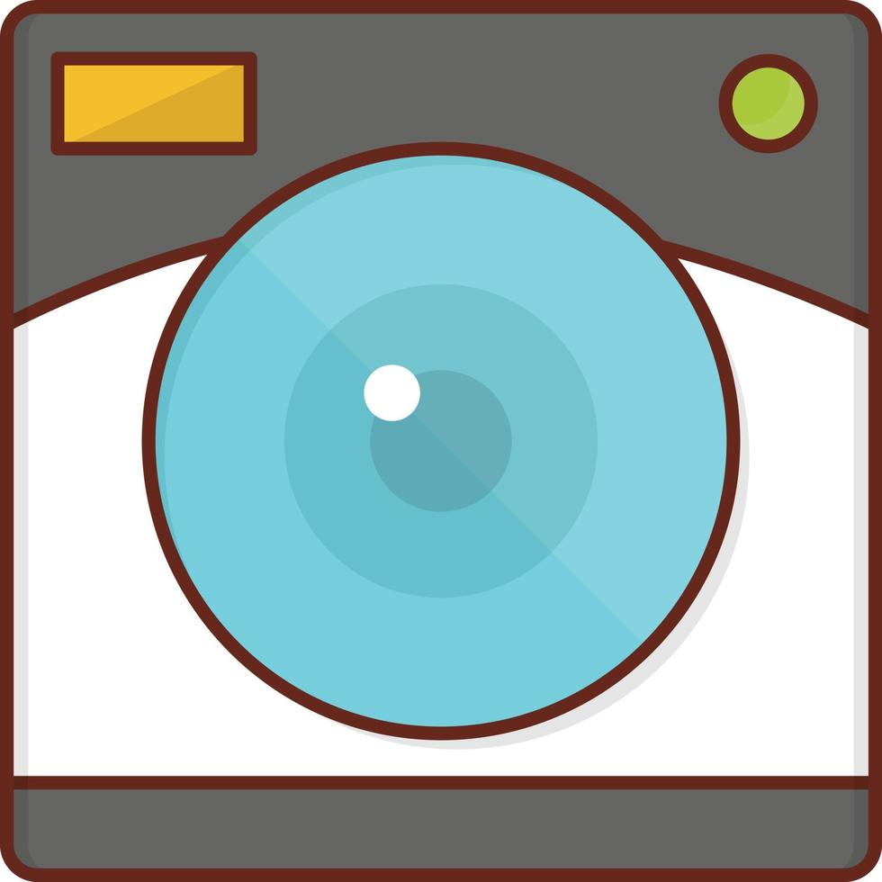 camera Vector illustration on a transparent background. Premium quality symbols. Vector Line Flat color  icon for concept and graphic design.