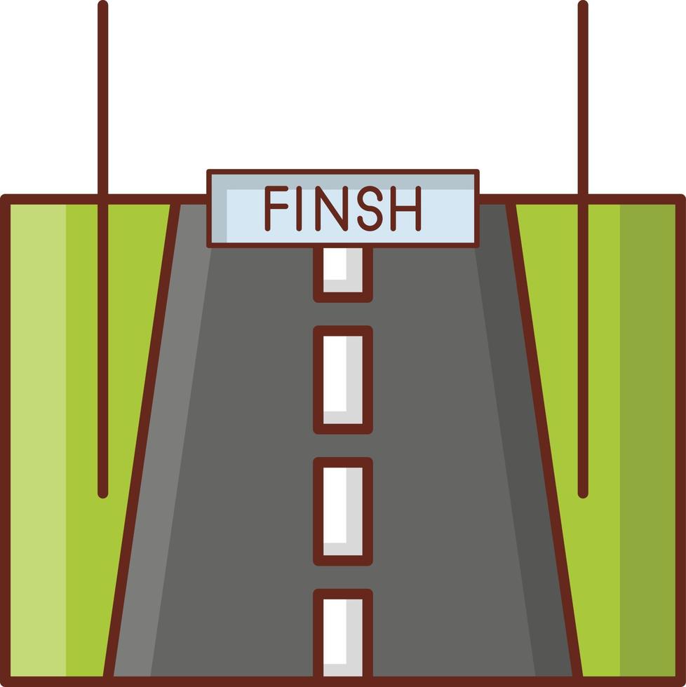 finish Vector illustration on a transparent background. Premium quality symbols. Vector Line Flat color  icon for concept and graphic design.