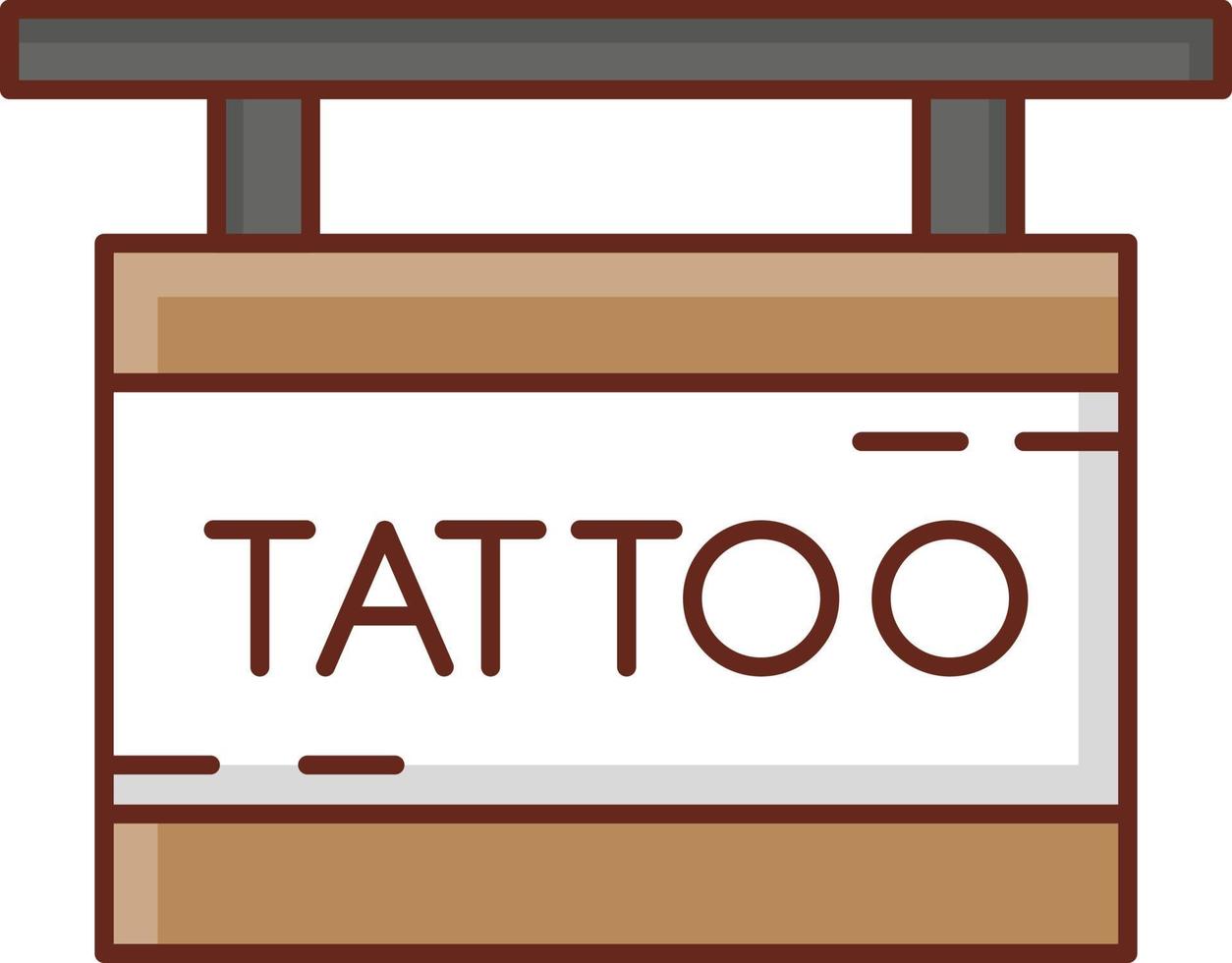 Ilustración de vector de tatuaje sobre un fondo transparente. símbolos de primera calidad. icono de color plano de línea vectorial para concepto y diseño gráfico.