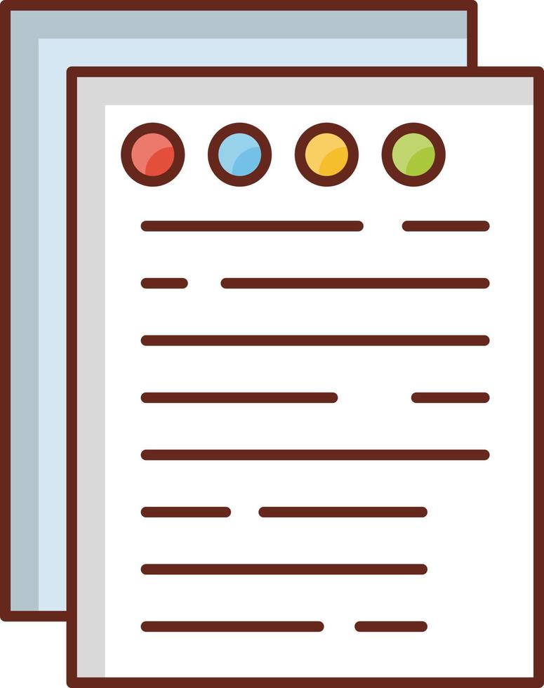 document Vector illustration on a transparent background. Premium quality symbols. Vector Line Flat color  icon for concept and graphic design.