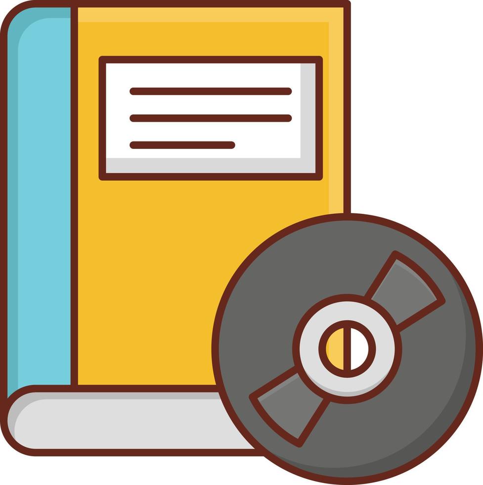 Ilustración de vector de CD sobre un fondo transparente. símbolos de primera calidad. icono de color plano de línea vectorial para concepto y diseño gráfico.