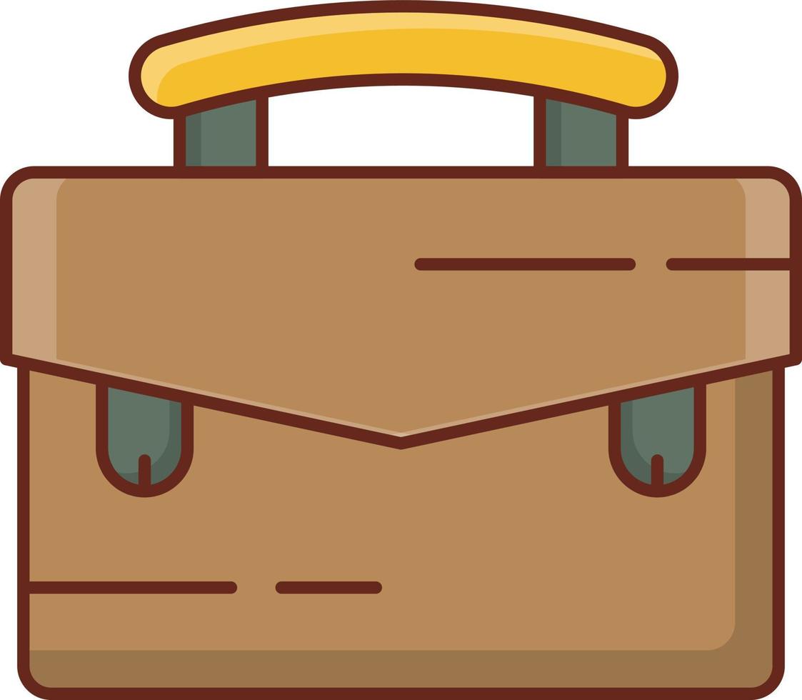 Ilustración de vector de bolsa sobre un fondo transparente. símbolos de primera calidad. icono de color plano de línea vectorial para concepto y diseño gráfico.