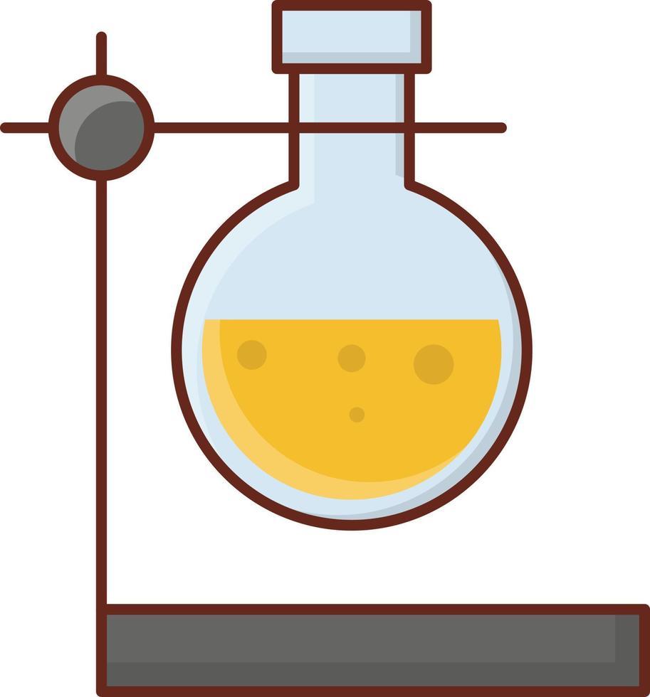 Ilustración de vector de laboratorio sobre un fondo transparente. símbolos de primera calidad. icono de color plano de línea vectorial para concepto y diseño gráfico.