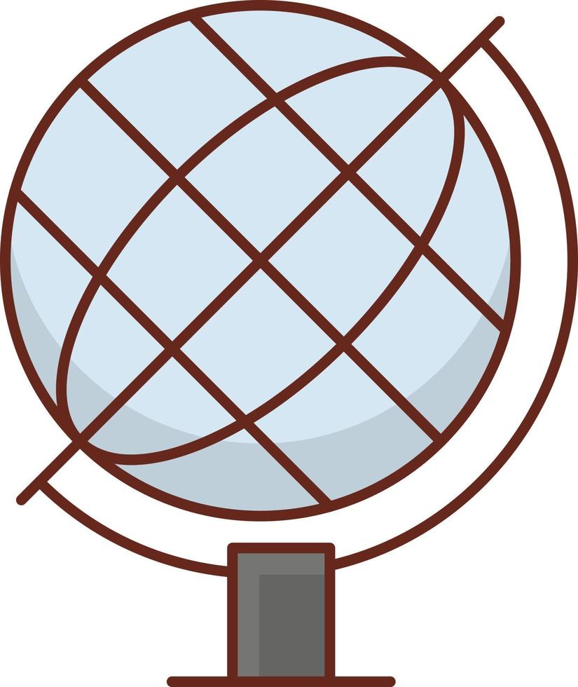 Ilustración de vector de globo sobre un fondo transparente. símbolos de primera calidad. icono de color plano de línea vectorial para concepto y diseño gráfico.