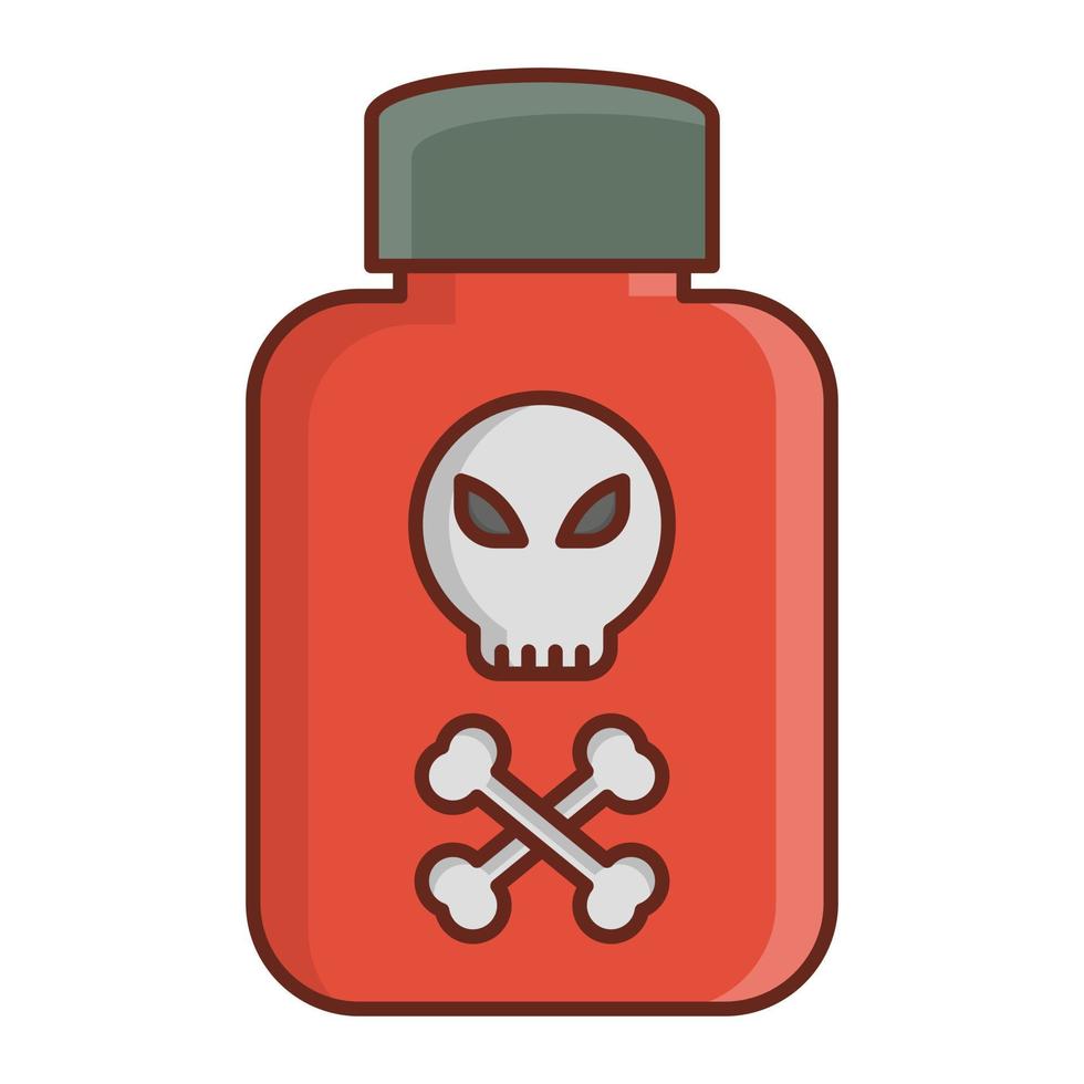 poison Vector illustration on a transparent background. Premium quality symbols. Vector Line Flat color  icon for concept and graphic design.
