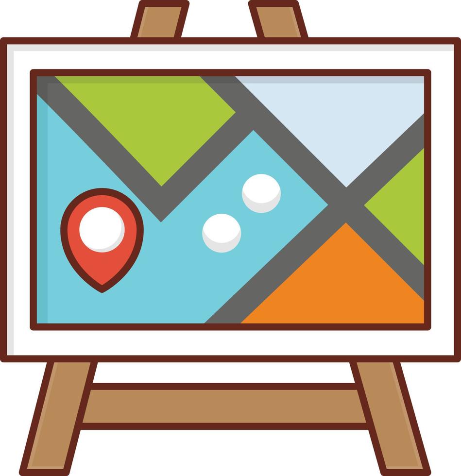 map Vector illustration on a transparent background. Premium quality symbols. Vector Line Flat color  icon for concept and graphic design.
