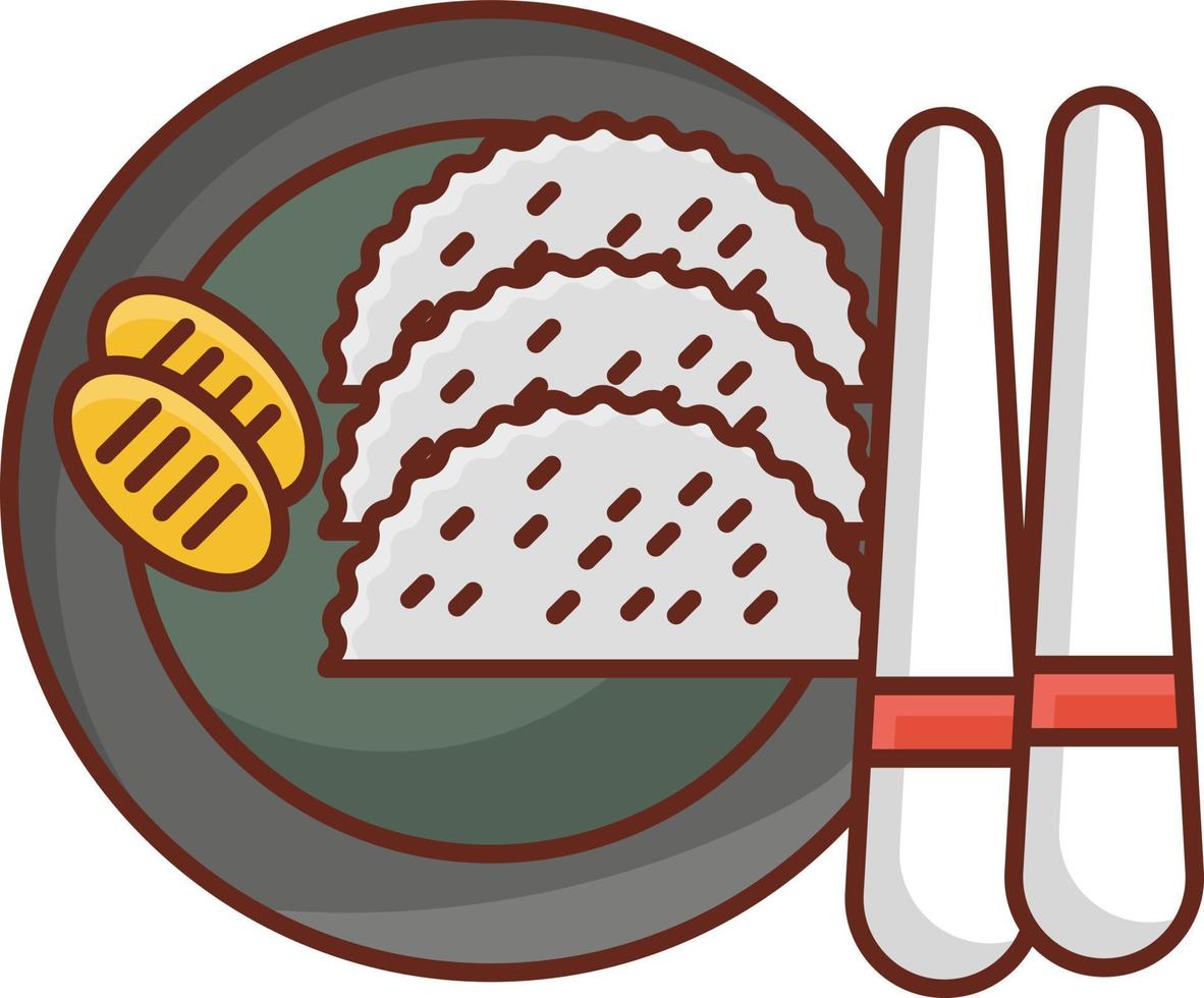 ilustración vectorial de sashimi en un fondo transparente. símbolos de primera calidad. icono de color plano de línea vectorial para concepto y diseño gráfico. vector