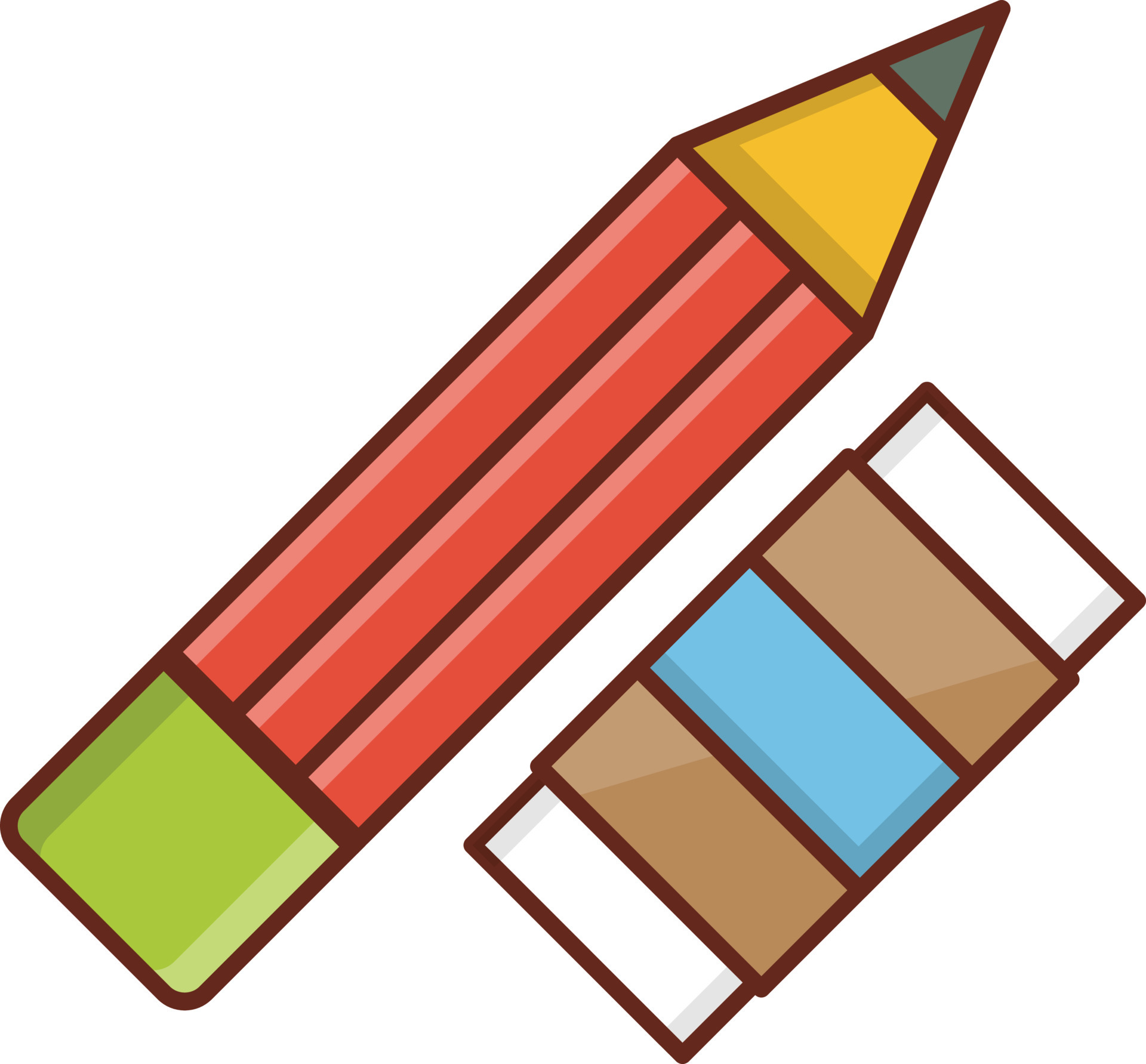 Premium Vector  Colorful pencils for kids education