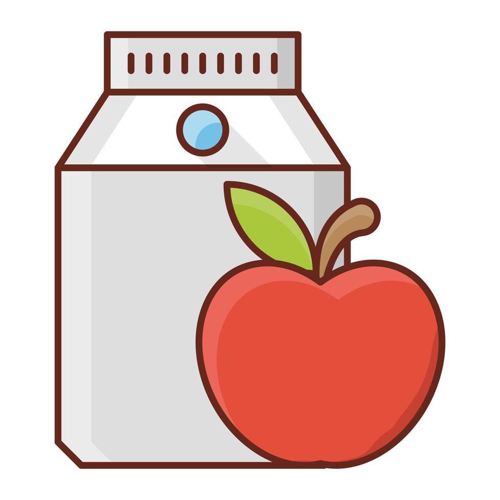 apple Vector illustration on a transparent background. Premium quality symbols. Vector Line Flat color  icon for concept and graphic design.