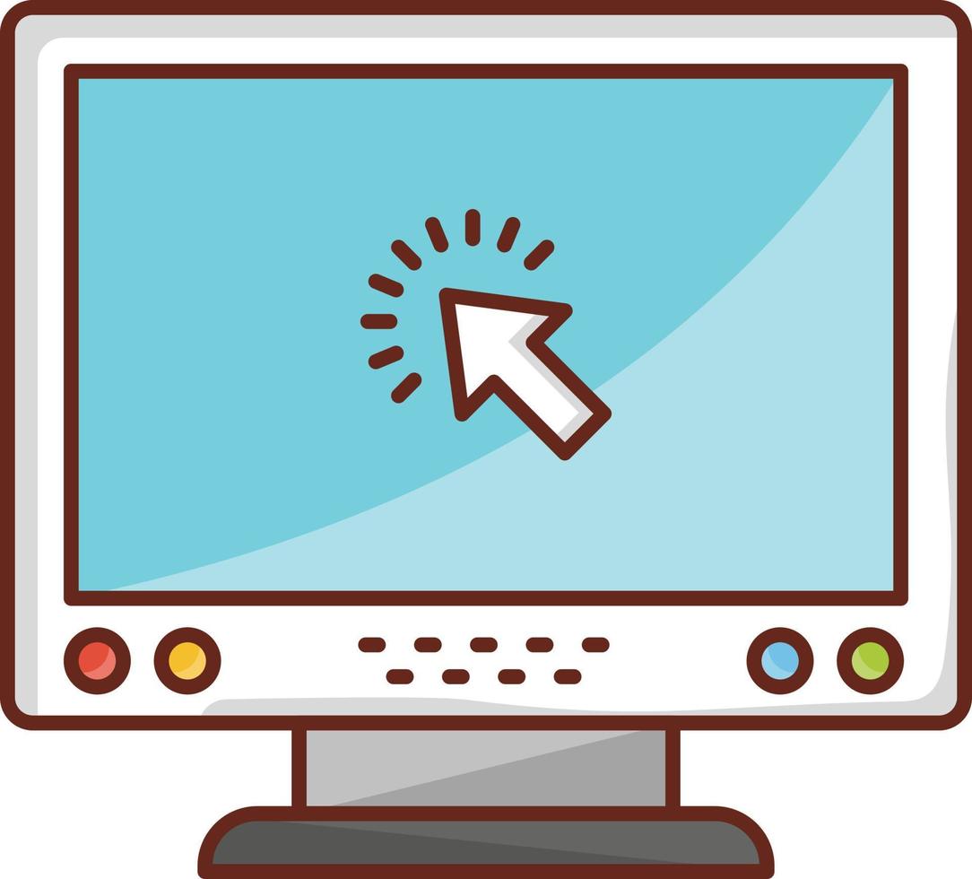 click Vector illustration on a transparent background. Premium quality symbols. Vector Line Flat color  icon for concept and graphic design.