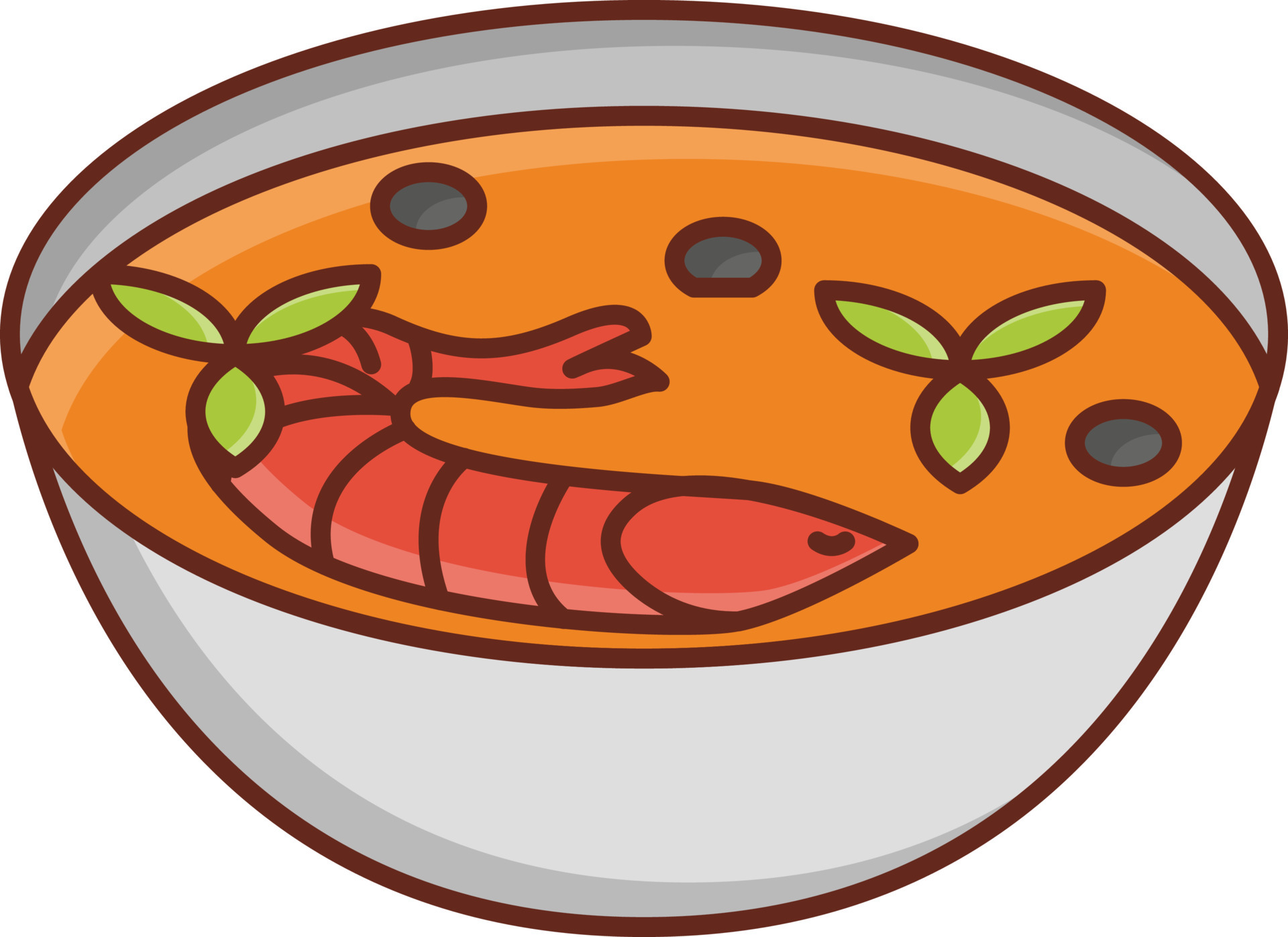 curry Vector illustration on a transparent background. Premium