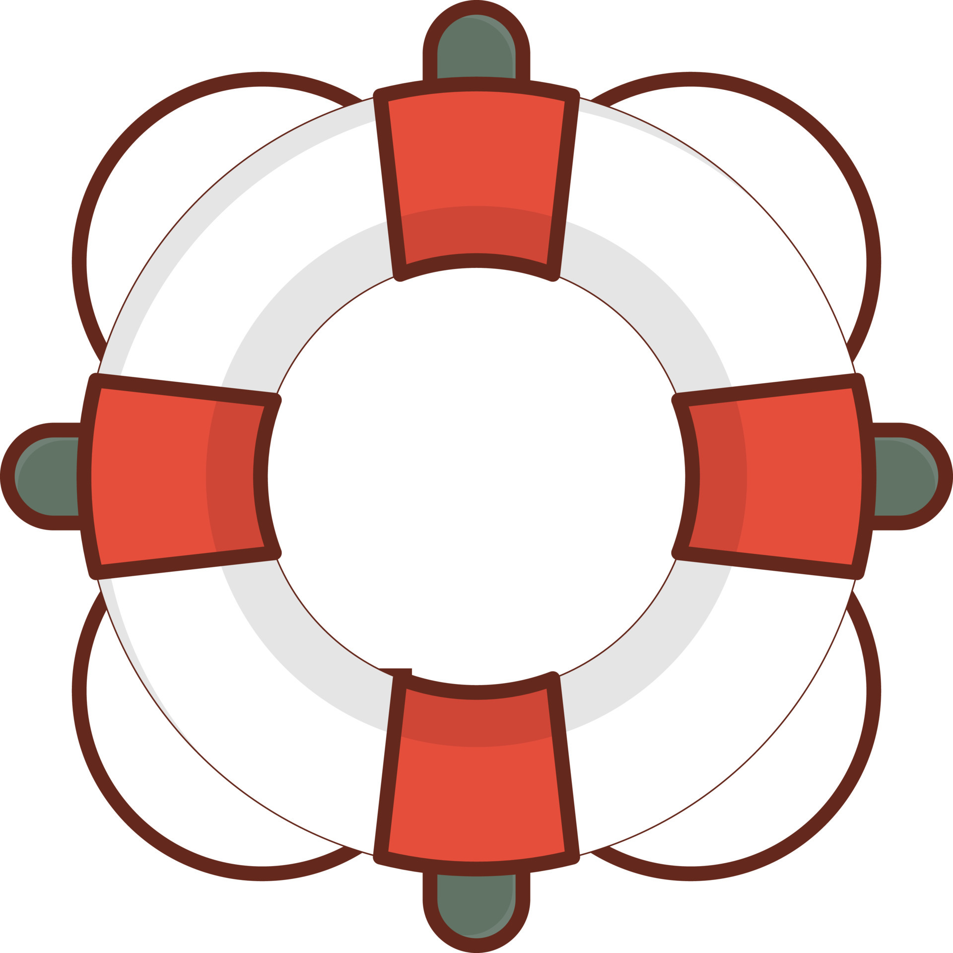 lifeguard Vector illustration on a transparent background. Premium