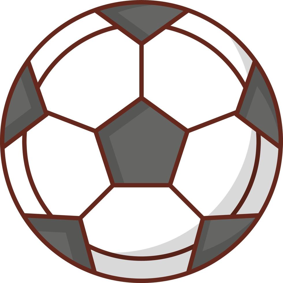 Ilustración de vector de fútbol sobre un fondo transparente. símbolos de primera calidad. icono de color plano de línea vectorial para concepto y diseño gráfico.