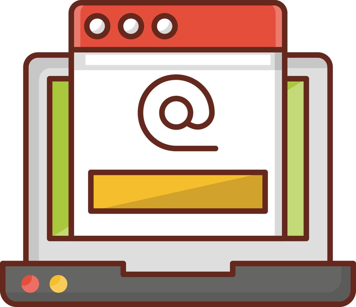 Ilustración de vector de correo electrónico sobre un fondo transparente. símbolos de primera calidad. icono de color plano de línea vectorial para concepto y diseño gráfico.