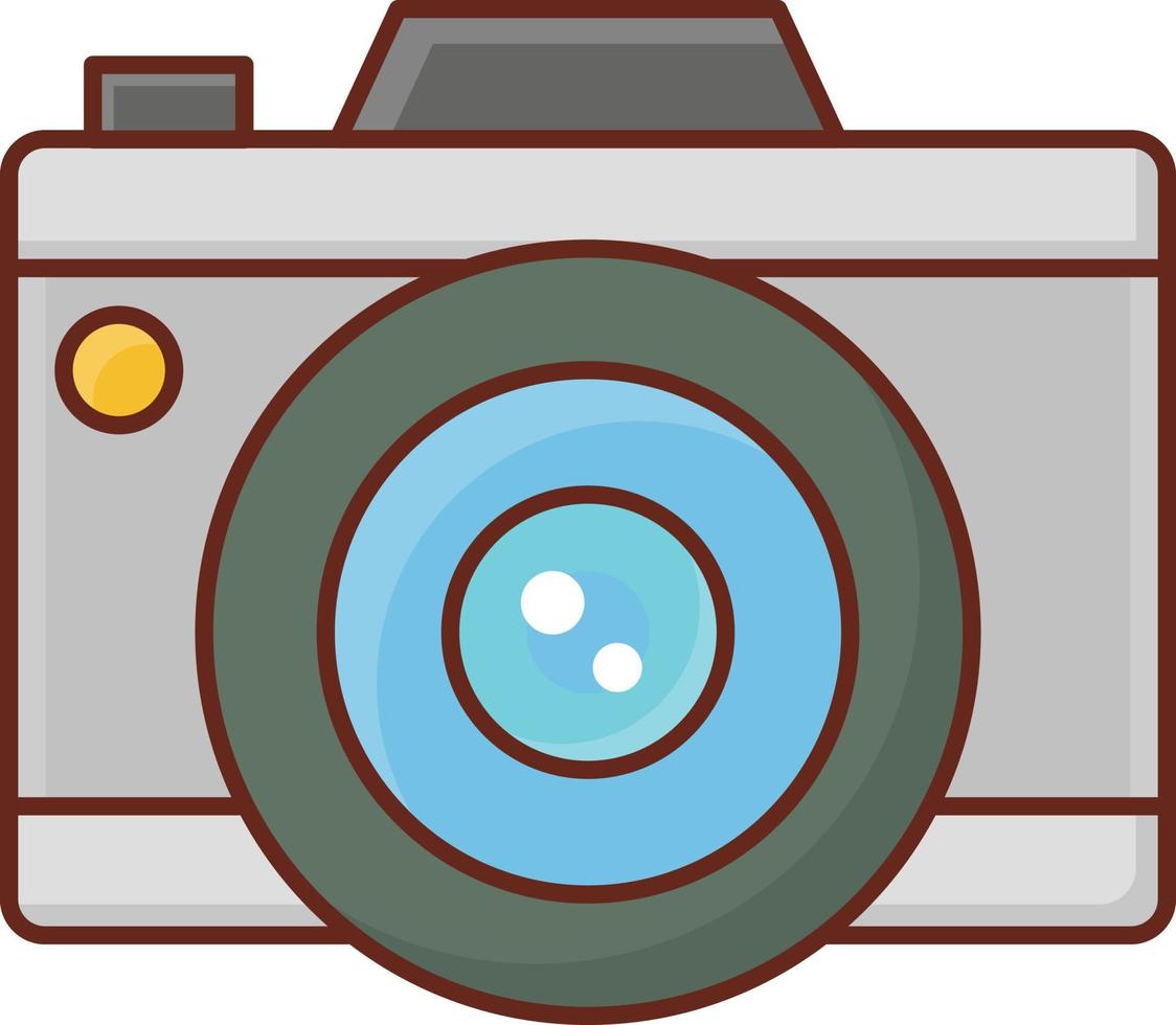 camera Vector illustration on a transparent background. Premium quality symbols. Vector Line Flat color  icon for concept and graphic design.