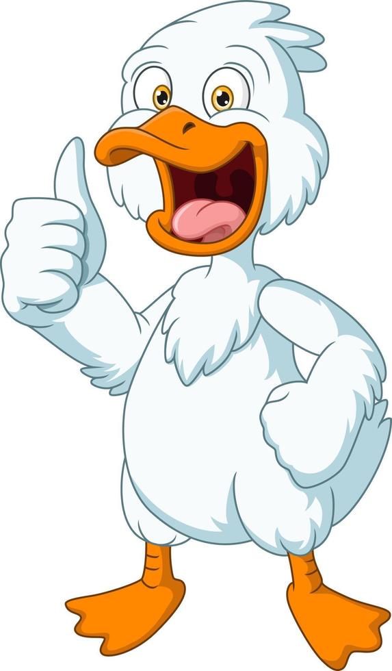 Cute duck cartoon giving a thumb up 5112413 Vector Art at Vecteezy Cute duck cartoon giving a thumb up 5112413 Vector Art at Vecteezy
