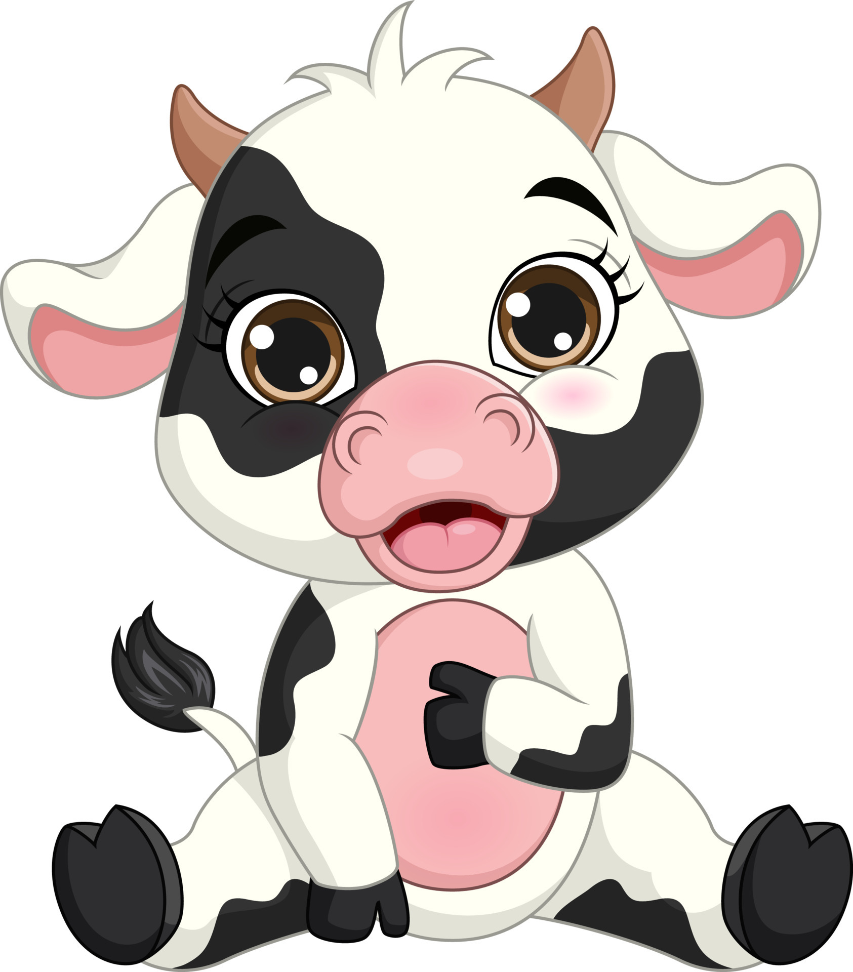 Baby Cow Vector Art, Icons, and Graphics for Free Download