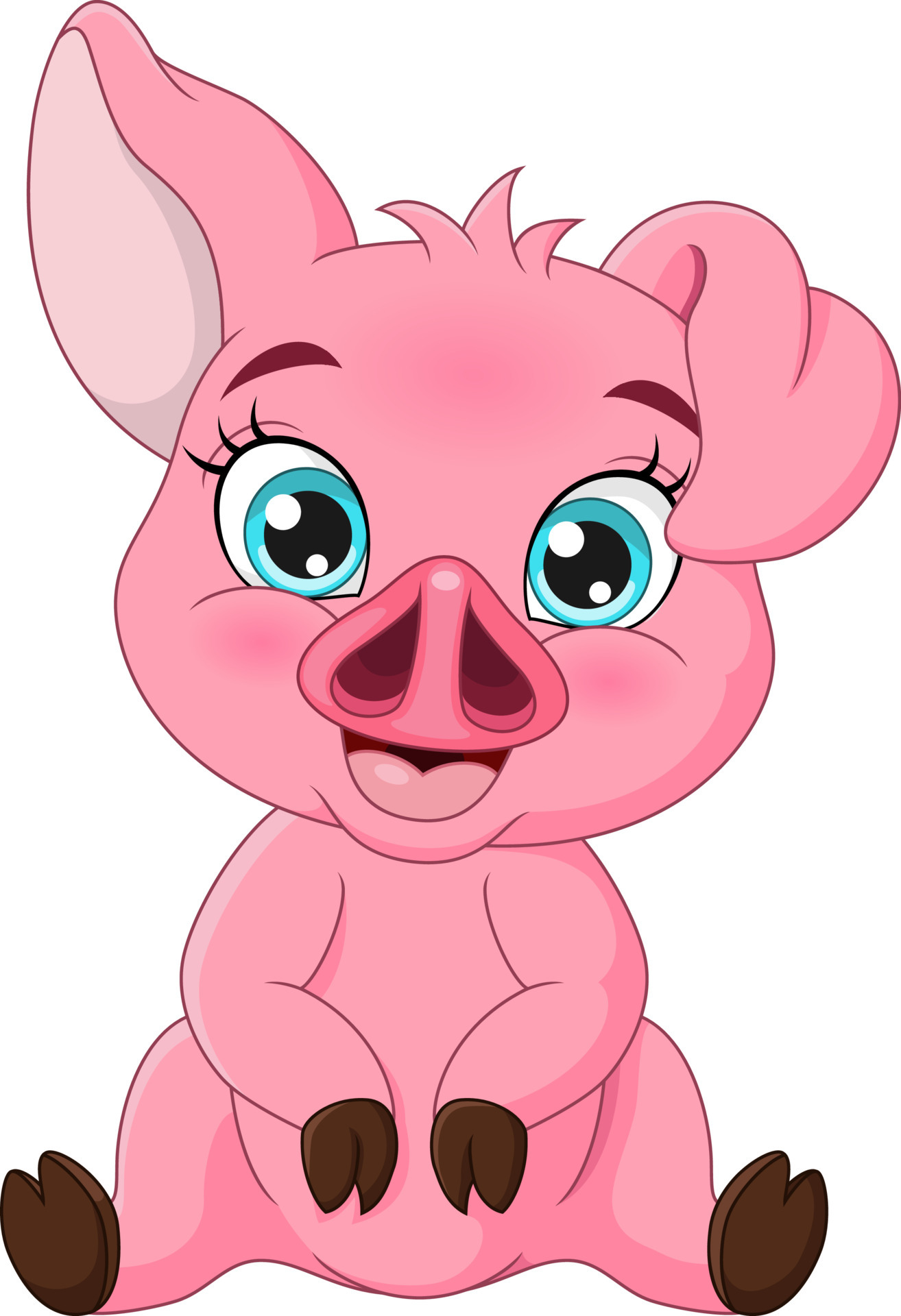 Cute baby pig cartoon sitting 5112499 Vector Art at Vecteezy Cute baby pig cartoon sitting 5112499 Vector Art at Vecteezy