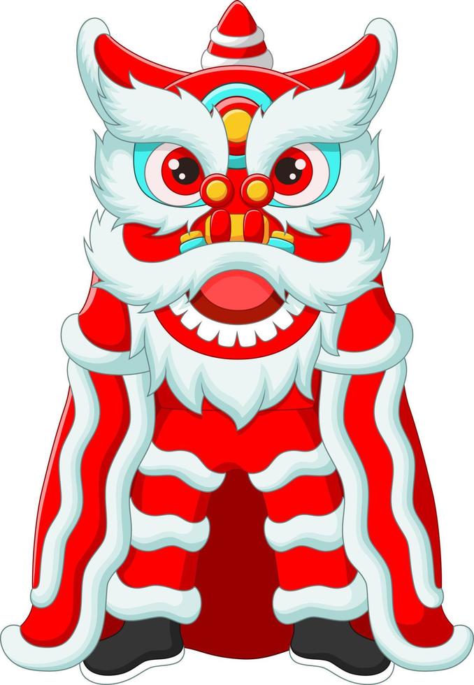 Happy Chinese New Year Lion Dance vector